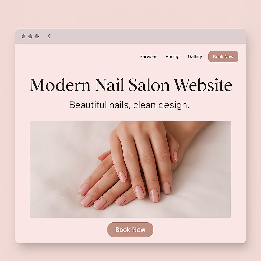 Cover image for Modern Nail Salon Website (Demo)