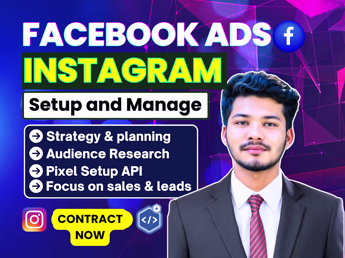 Cover image for I will do Facebook advertising, meta ads campaign, Instagram ad
