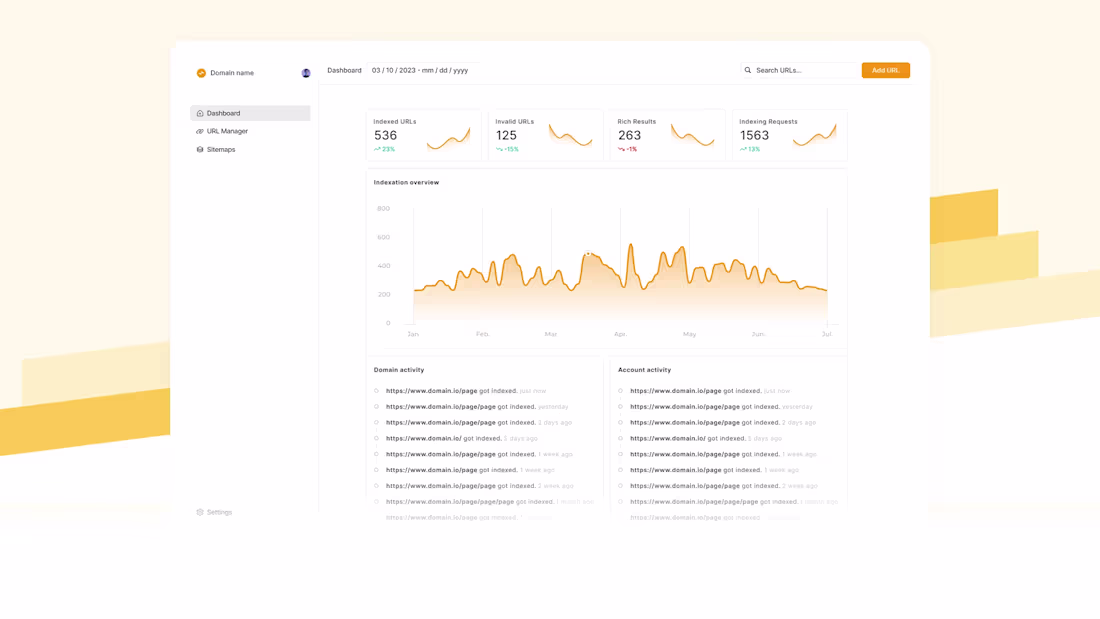 Cover image for SaaS - SEO Tool for Instant API Indexing