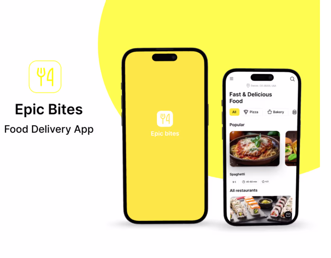 Cover image for Epic Bites | Food Delivery App on Behance