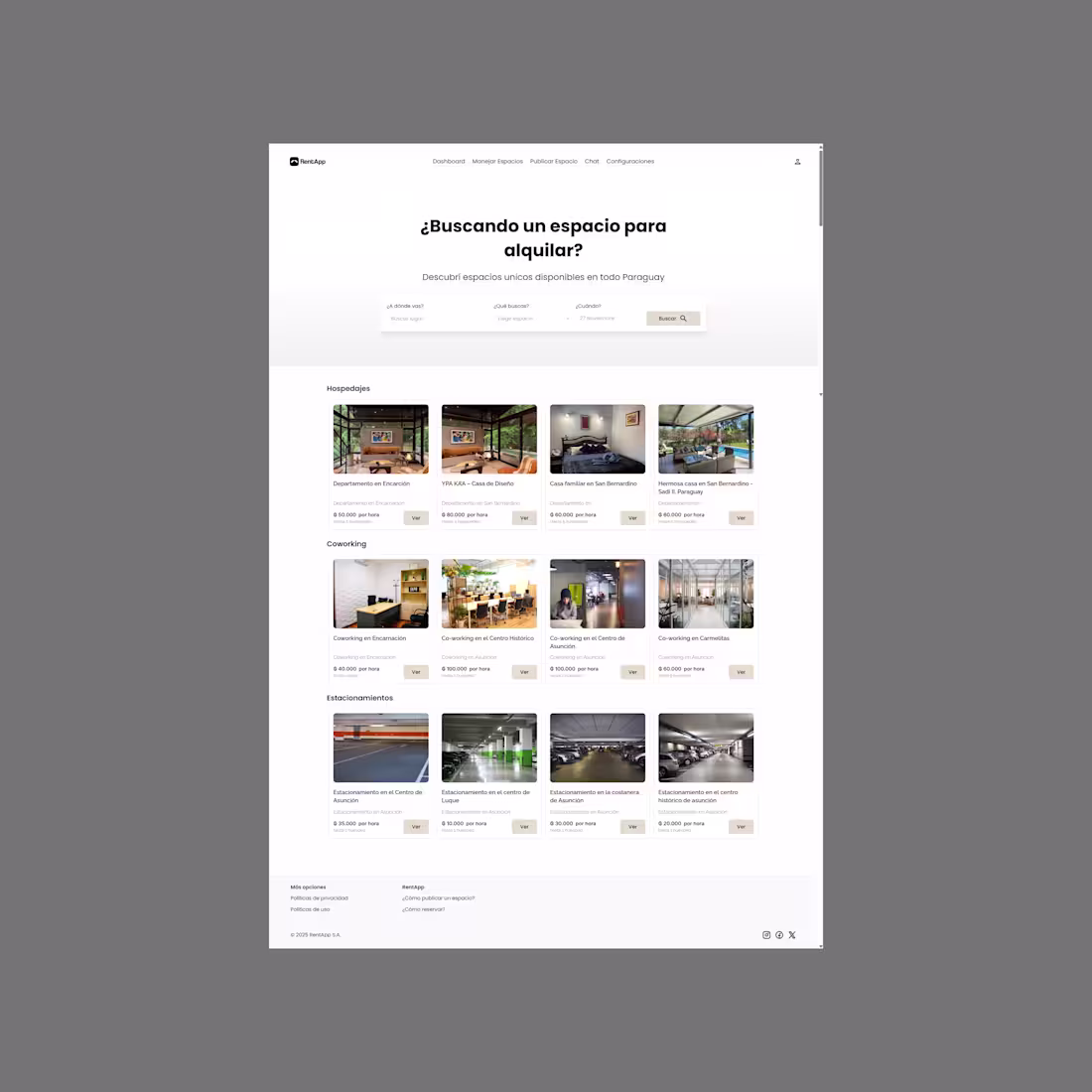 Cover image for Working on the design of a marketplace for space rentals mad...