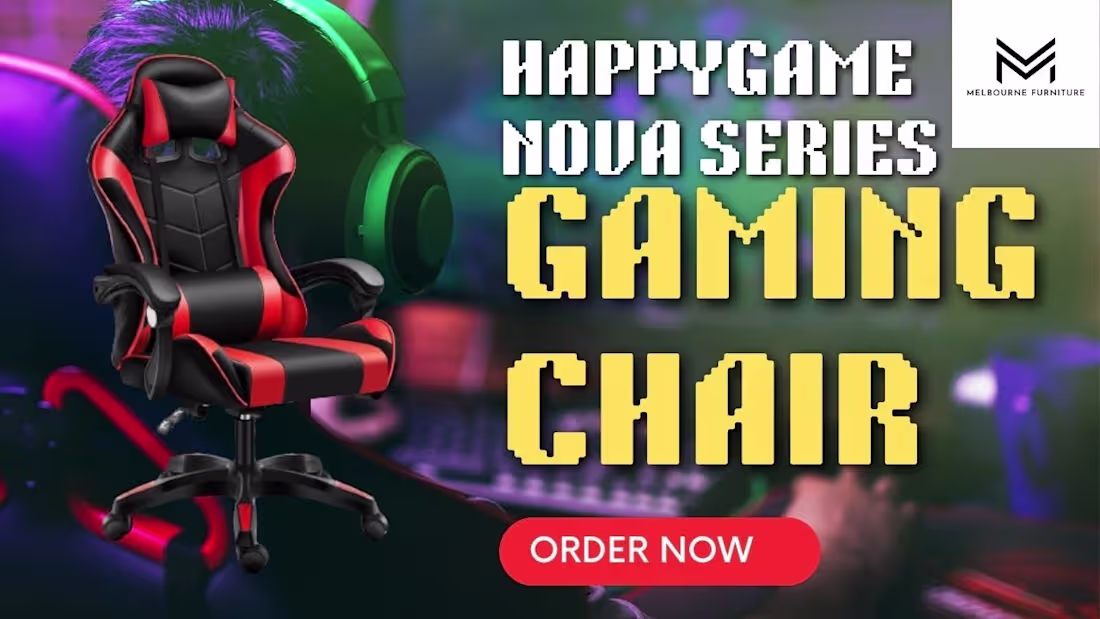 Cover image for Nova Series Gaming Chair: Elevate Your Gaming Comfort with Melb…