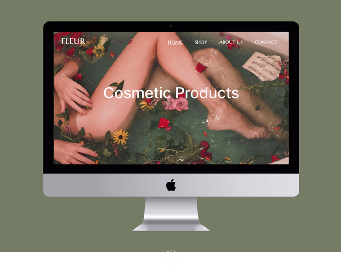 Cover image for Landing Page - Cosmetics brand on Behance