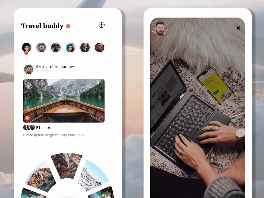 Cover image for Travel Buddy UI design