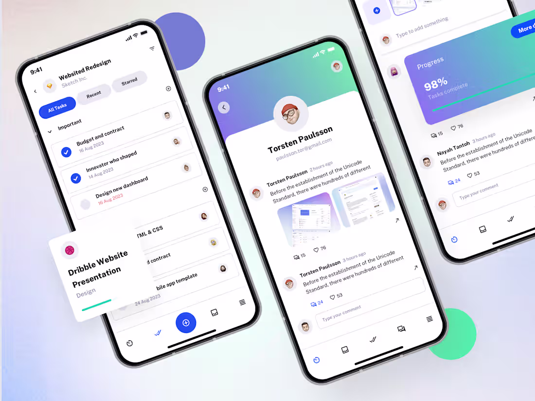 Cover image for Tasksy UI Kit Development for Productivity Apps