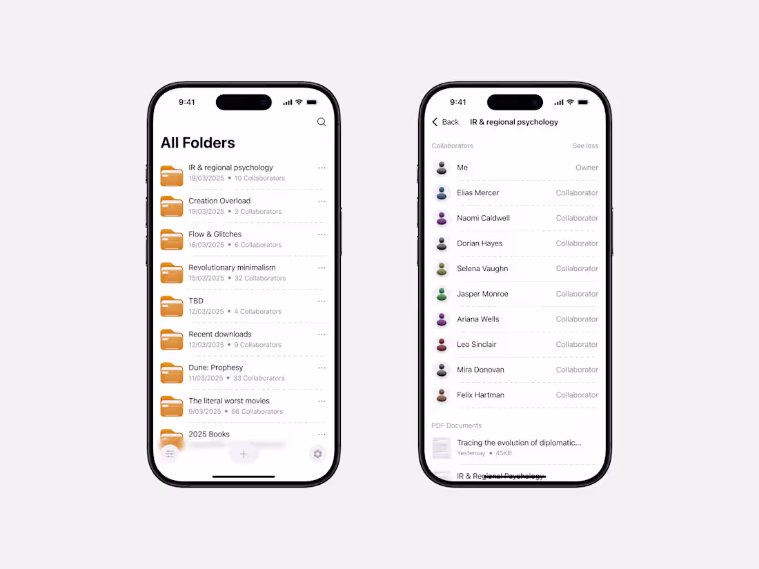 Cover image for Folders App