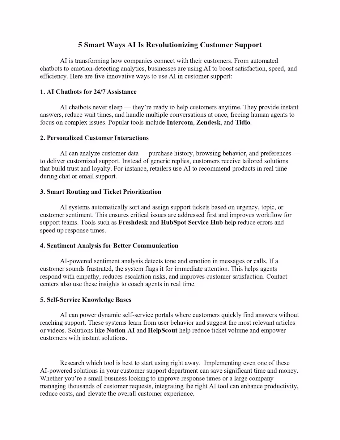 Cover image for How AI Can Be The Star of Customer Support