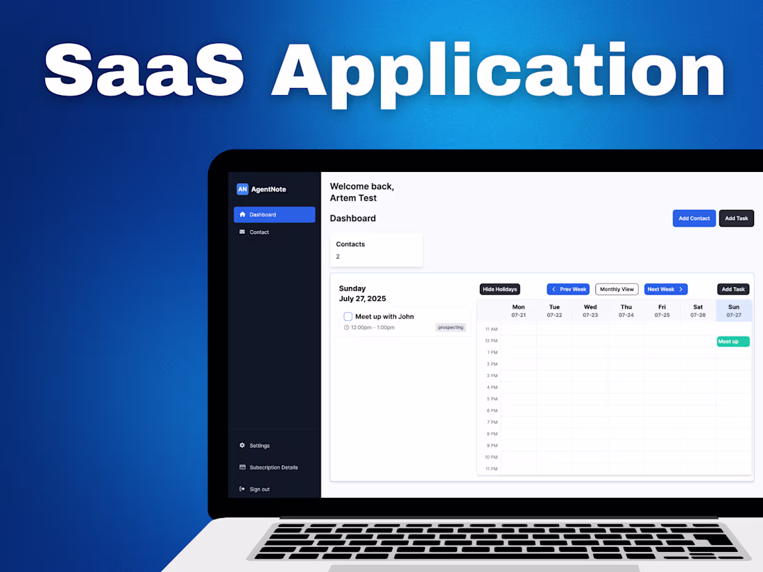 Cover image for SaaS application development