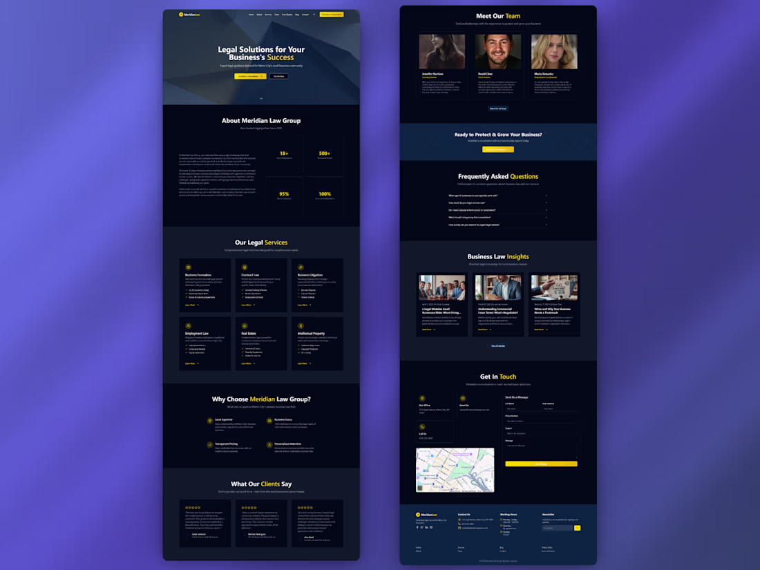Cover image for Meridian Law Firm Website Development