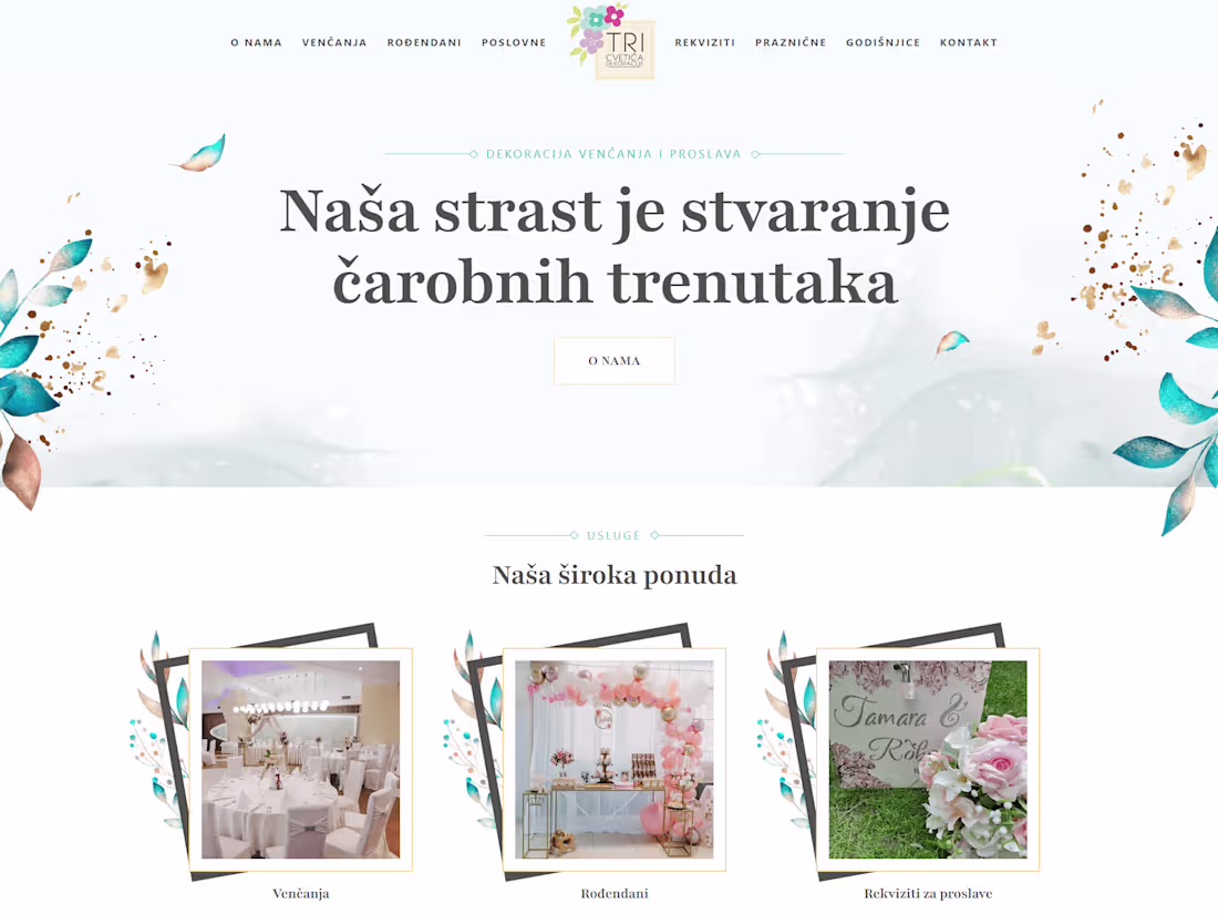 Cover image for Tri Cvetica - Flower and Decoration buissnes