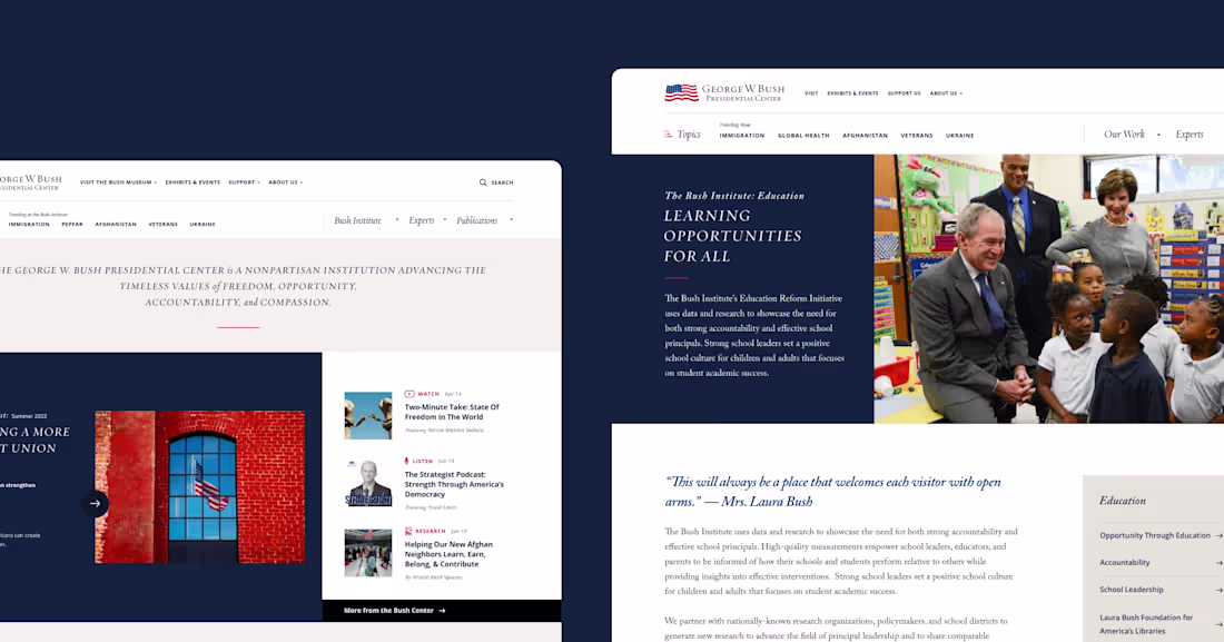 Cover image for Bush Center Website Redesign