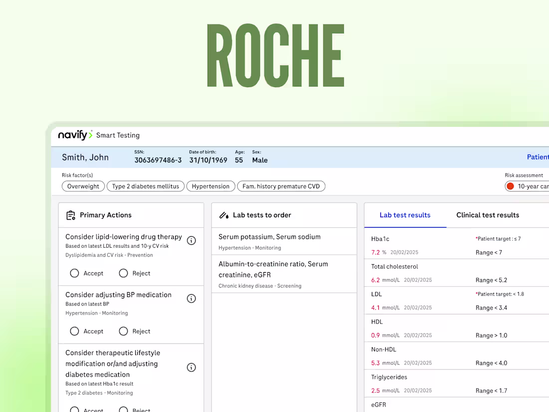 Cover image for Product Design for Roche's Health Insights Portfolio