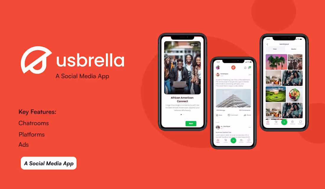 Cover image for Usbrella - Social Media App
