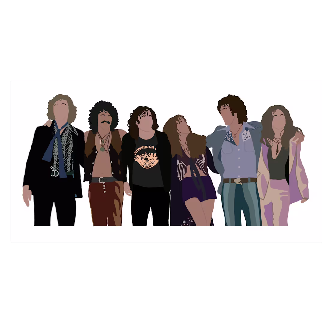 Cover image for Digital illustration of band from