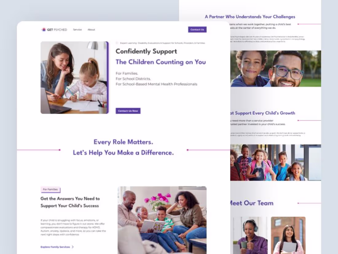 Cover image for Modern Website Design for Get Psyched