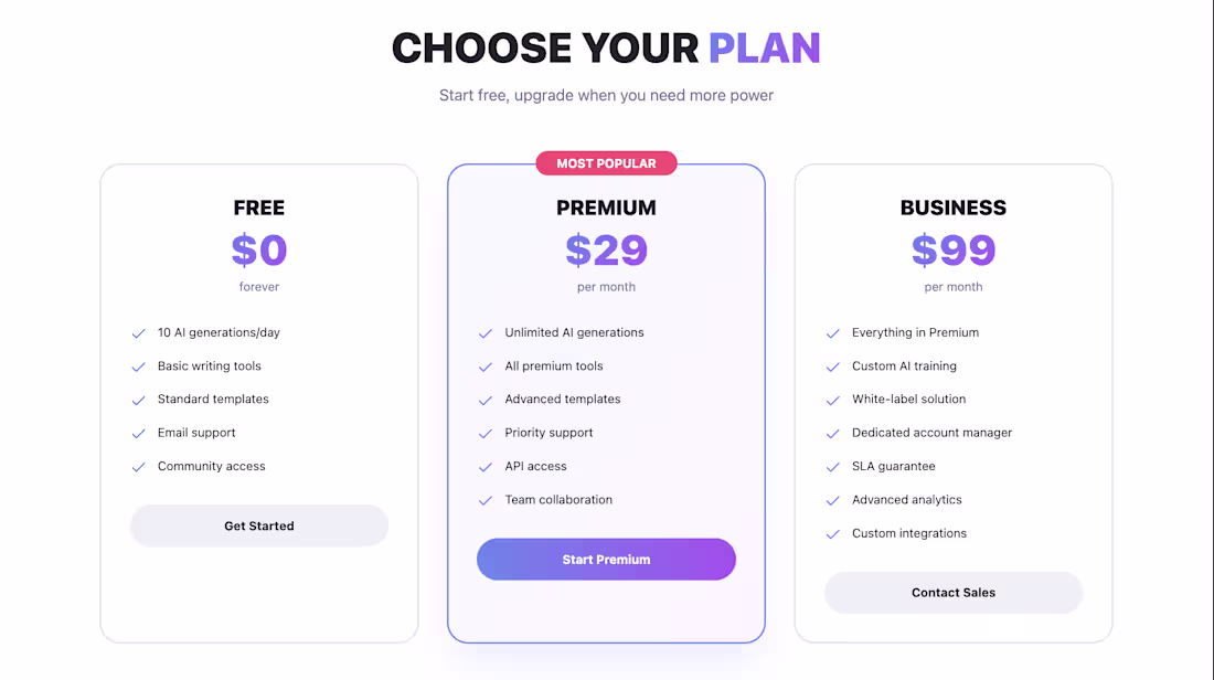 Cover image for Another night, another pricing table that actually converts....