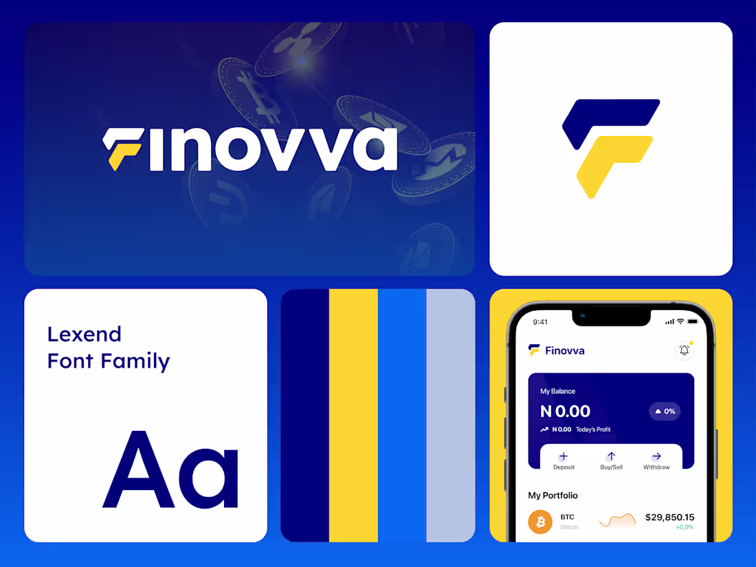 Cover image for I designed the brand identity for Finovva - a decentralized ...