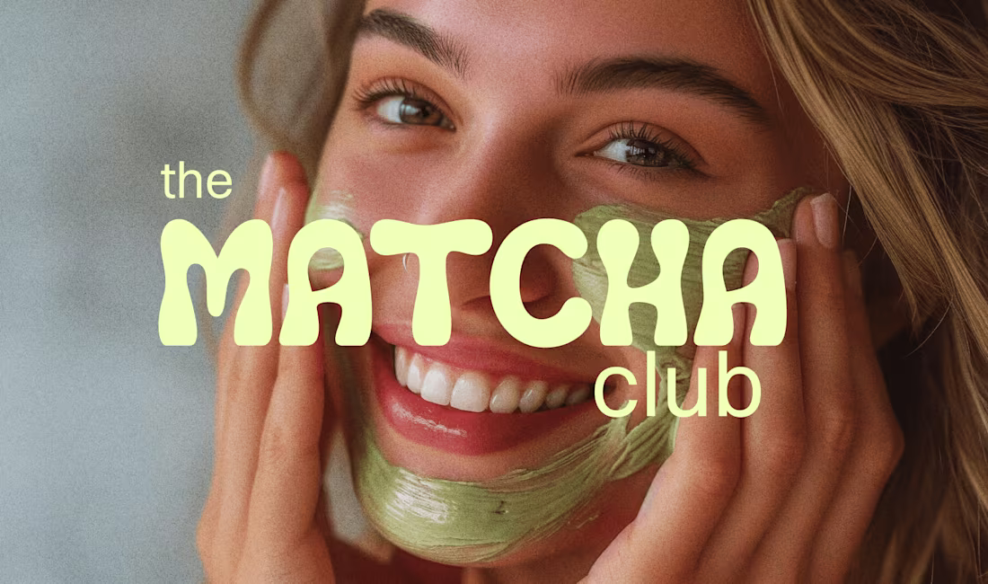 Cover image for THE MATCHA CLUB | Skincare Brand Design