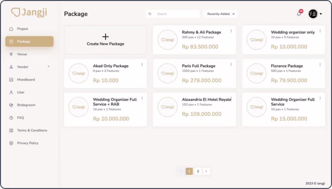 Cover image for Jangji - Wedding Project Management