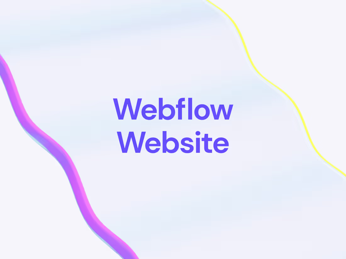 Cover image for Webflow Website | Design & Development
