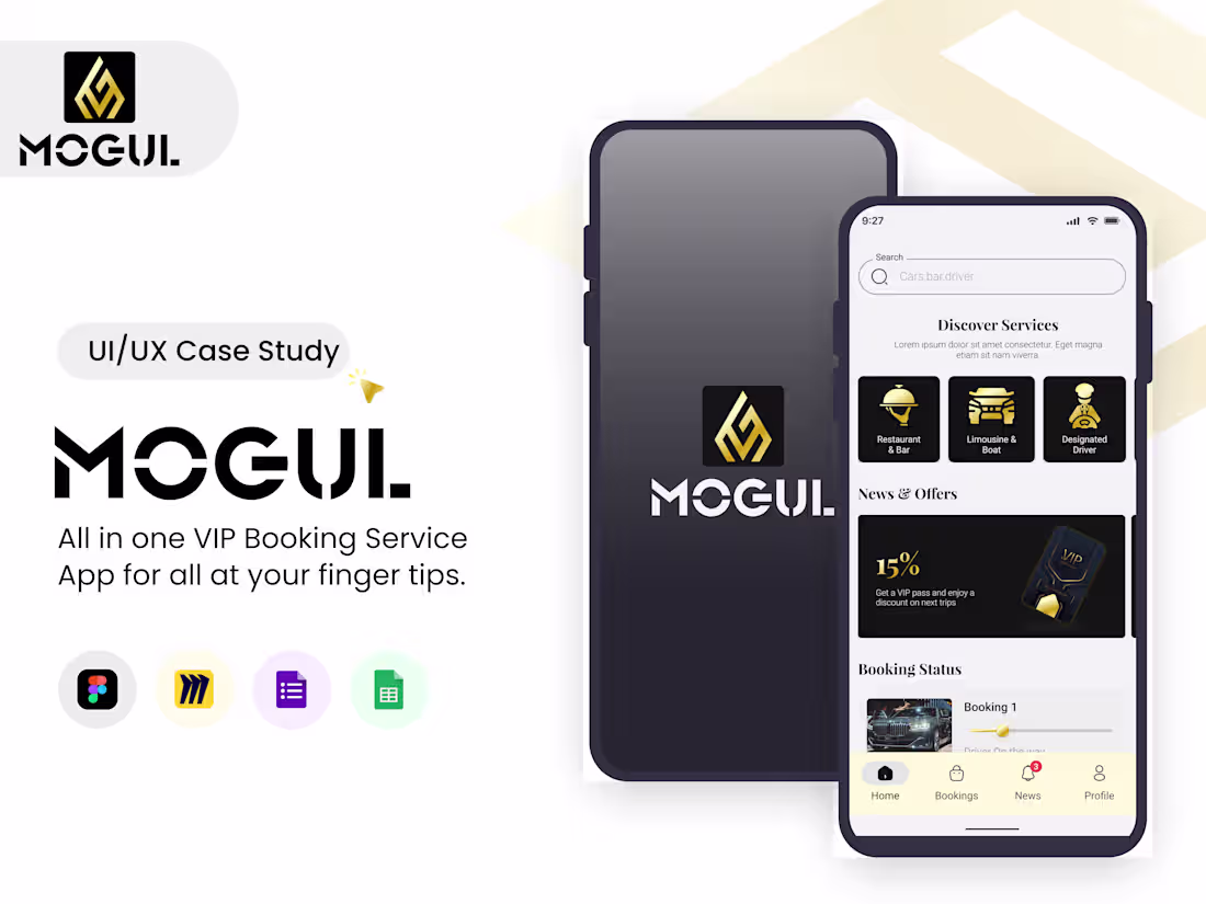 Cover image for VIP Service Booking App - MOGUL