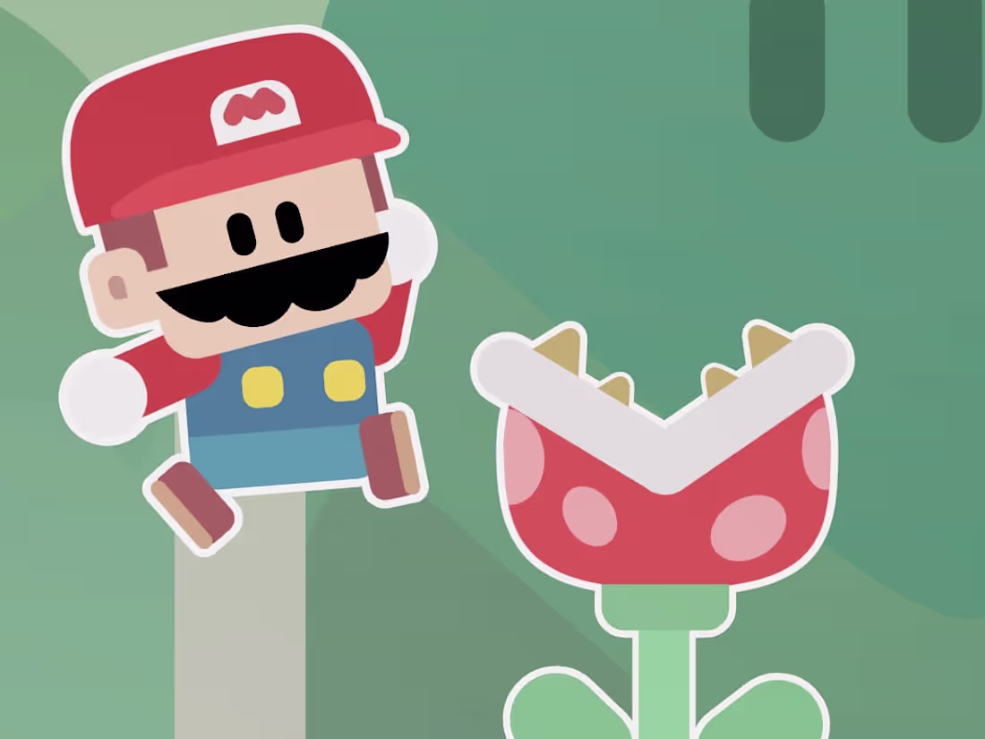 Cover image for Mario puzzle game (made in Rive)