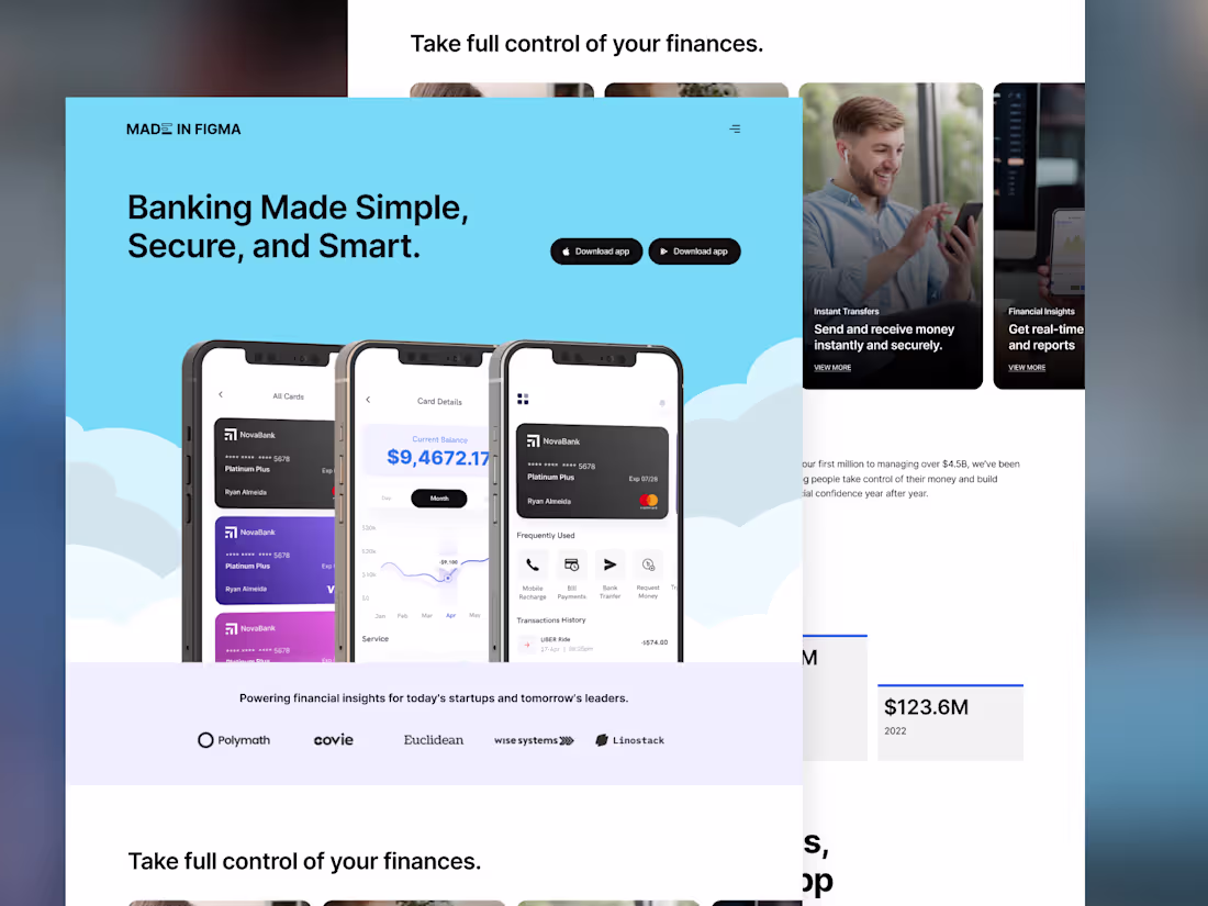 Cover image for AppX Mobile App Landing Page Design