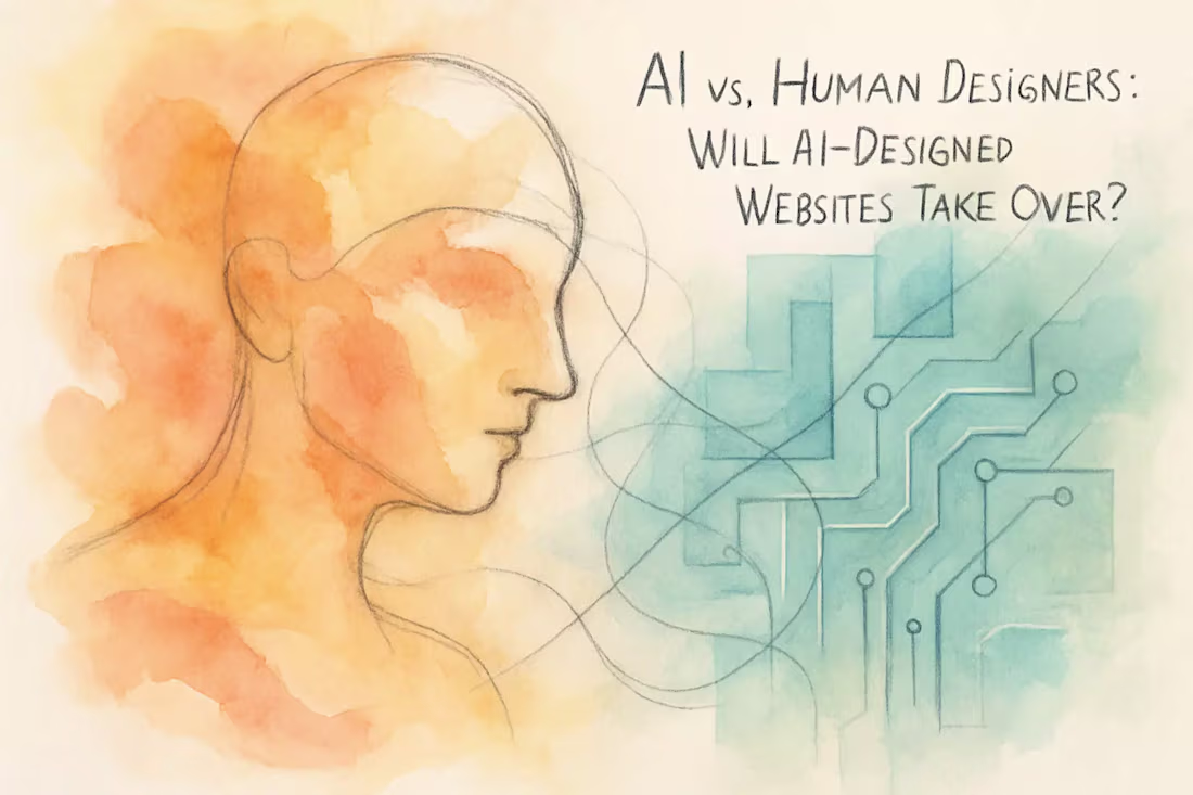 Cover image for AI vs. Human Web Designers: Will AI-Designed Websites Take Over?