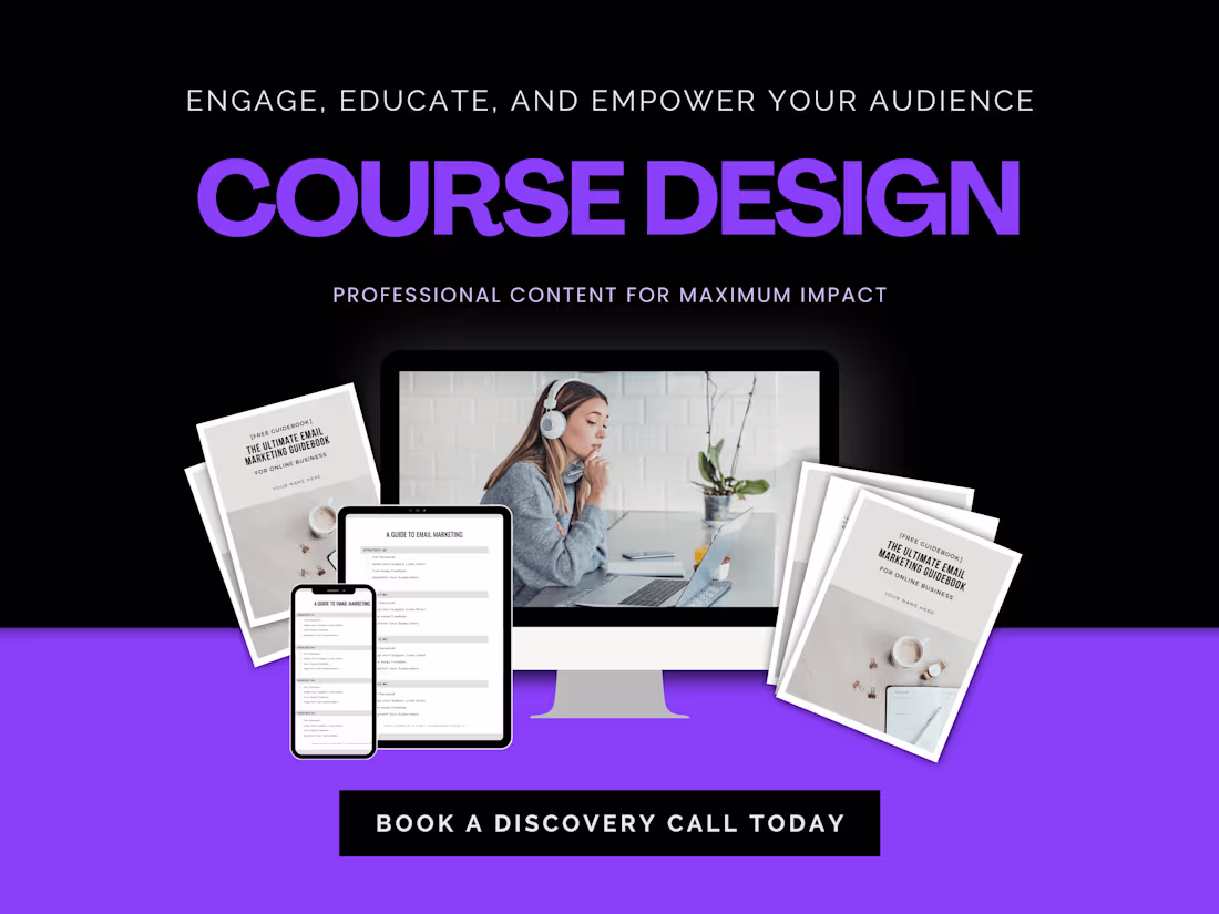 Cover image for Professional Course Design | Educate, Engage, and Inspire