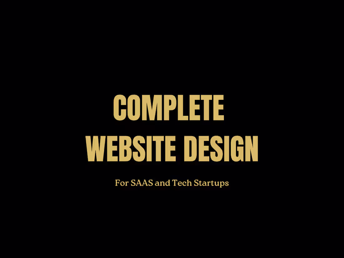 Cover image for Full Website UIUX Design