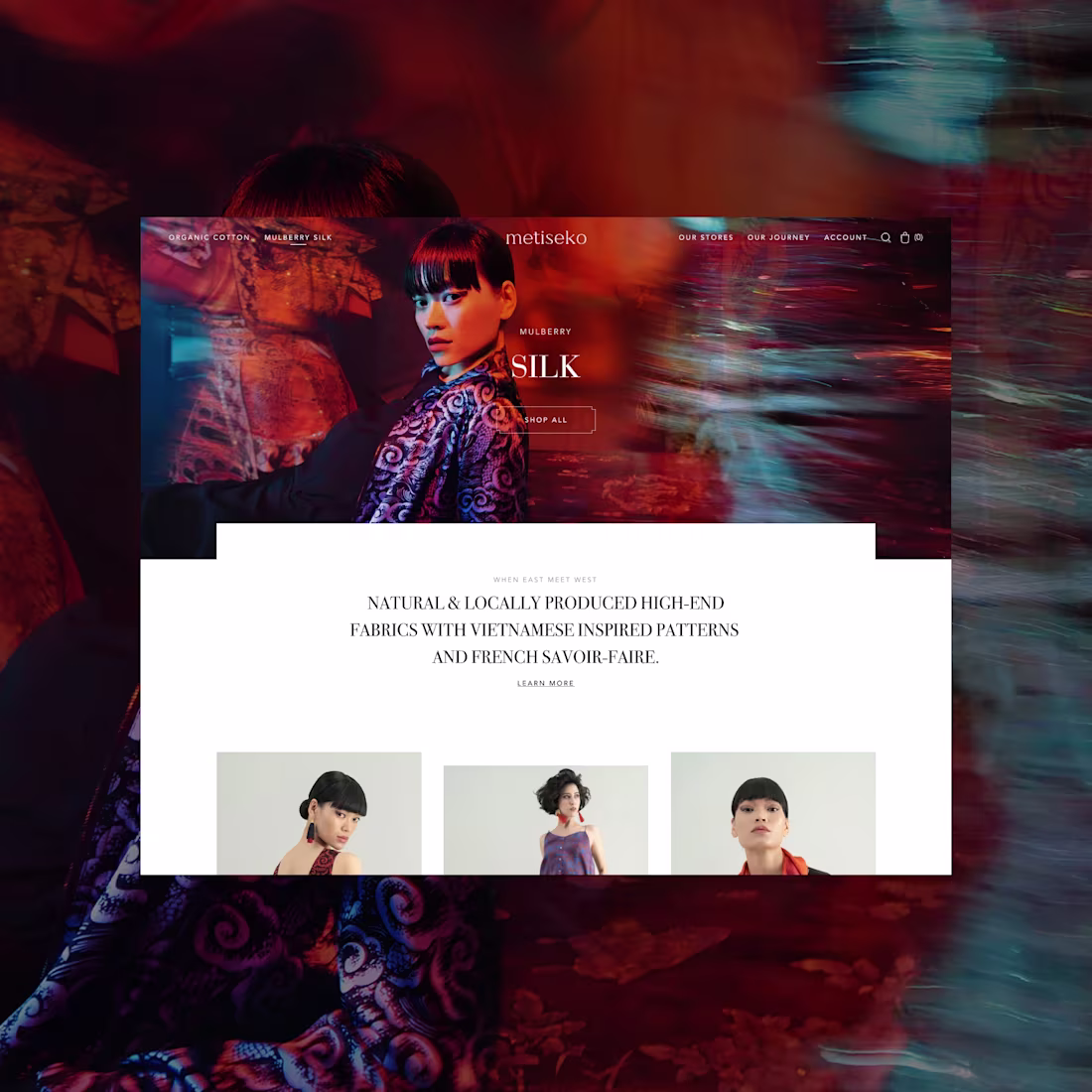 Cover image for Art direction & Webdesign for Metiseko eshop