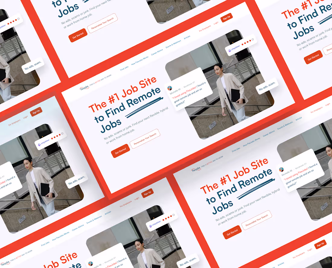 Cover image for FlexJobs Website Redesign