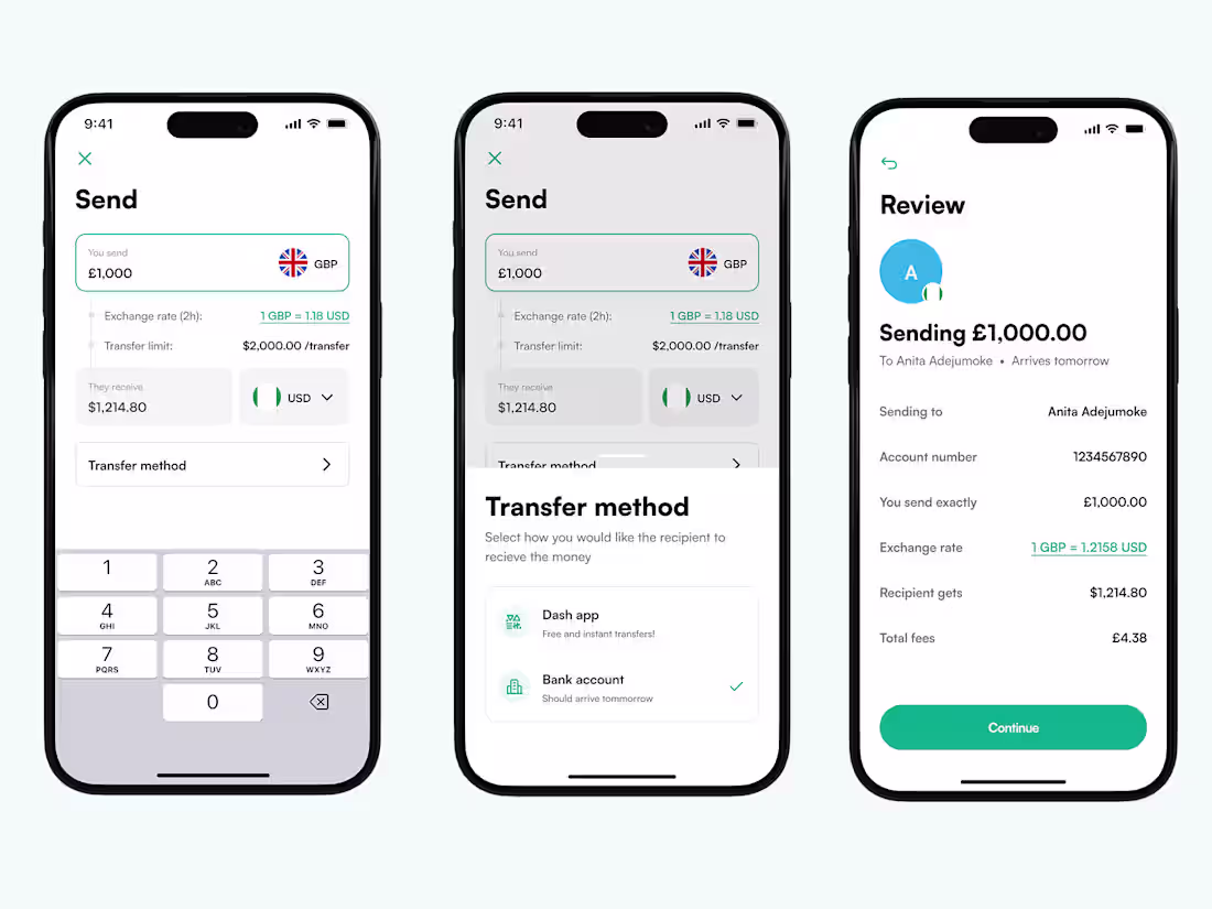 Cover image for Redesign of Dash Remittance App for UK Market
