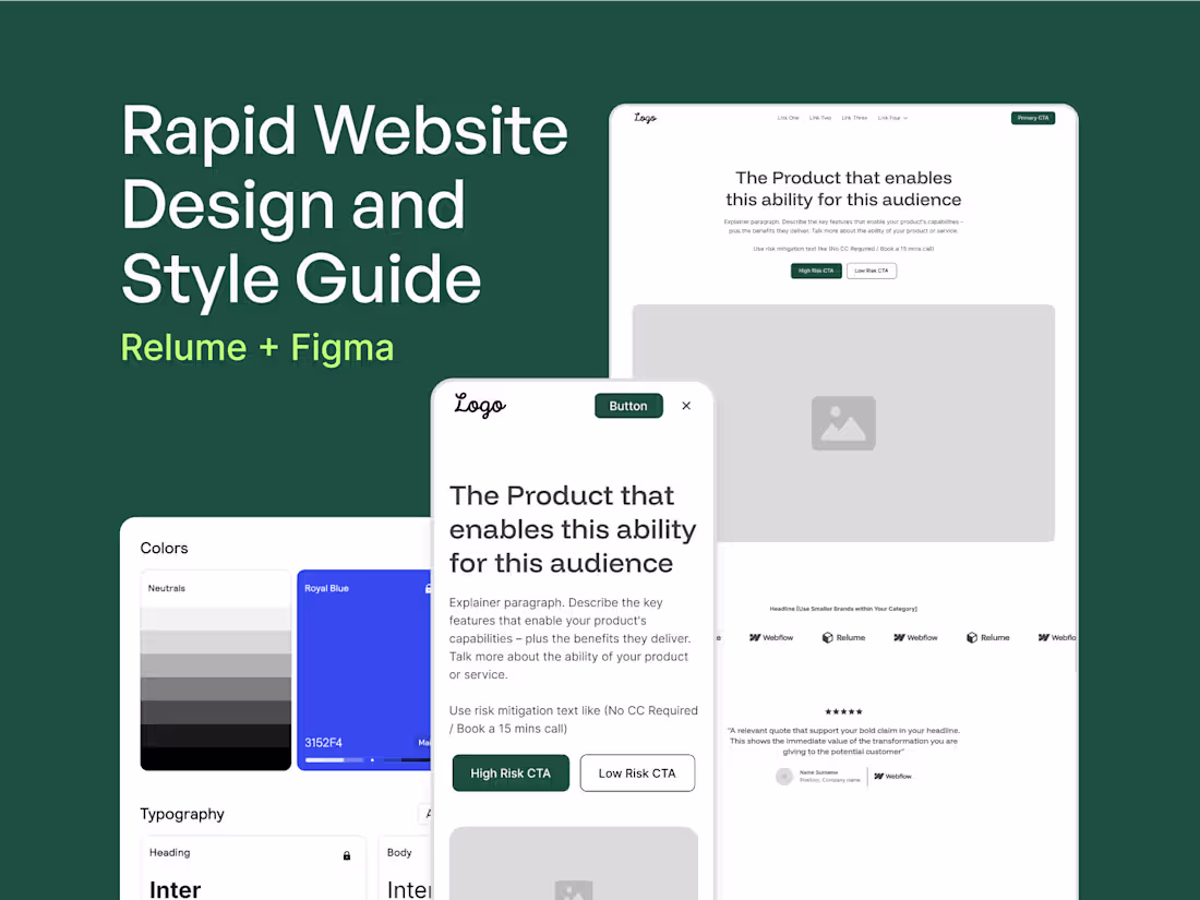 Cover image for Rapid Website & Style Guide Design