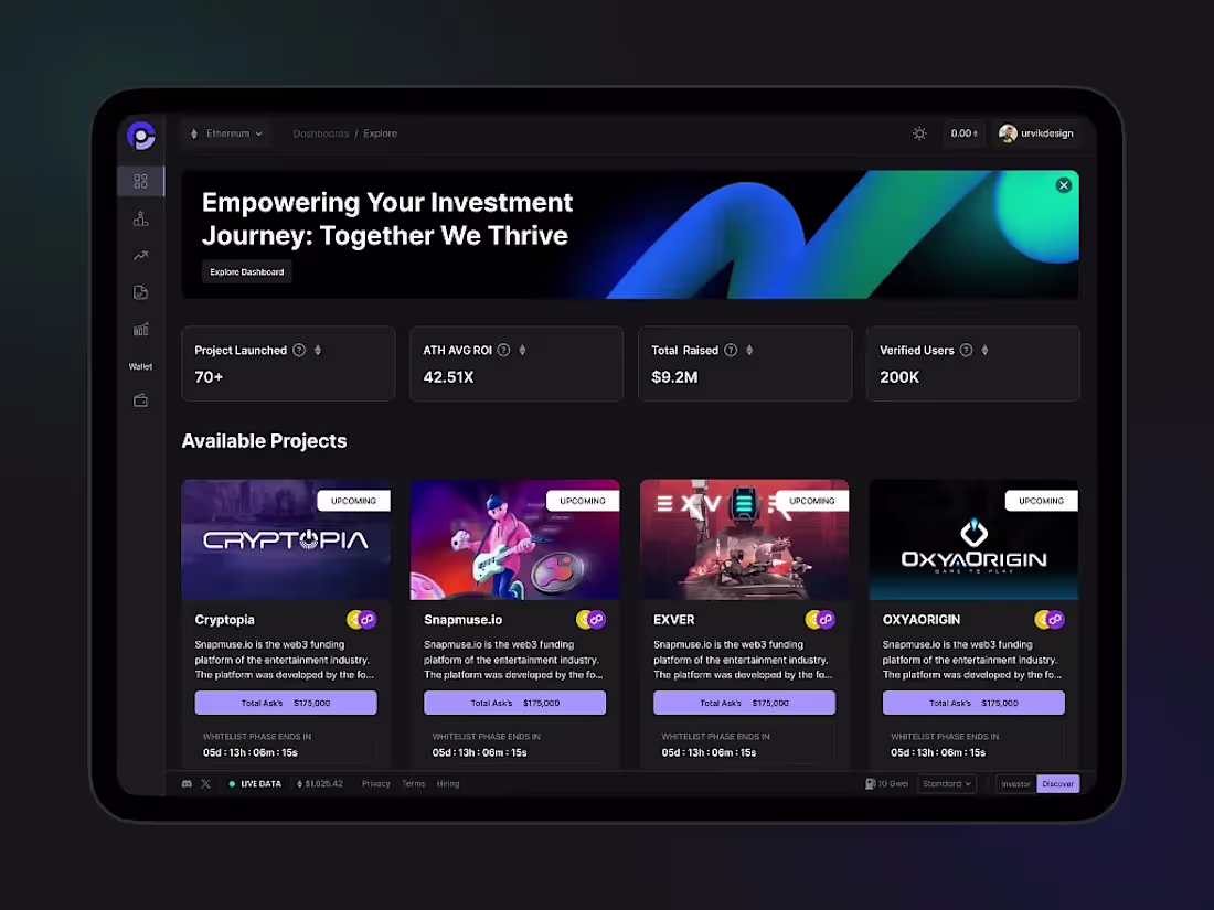 Cover image for Polycruz NFT Platform Landing Page Development