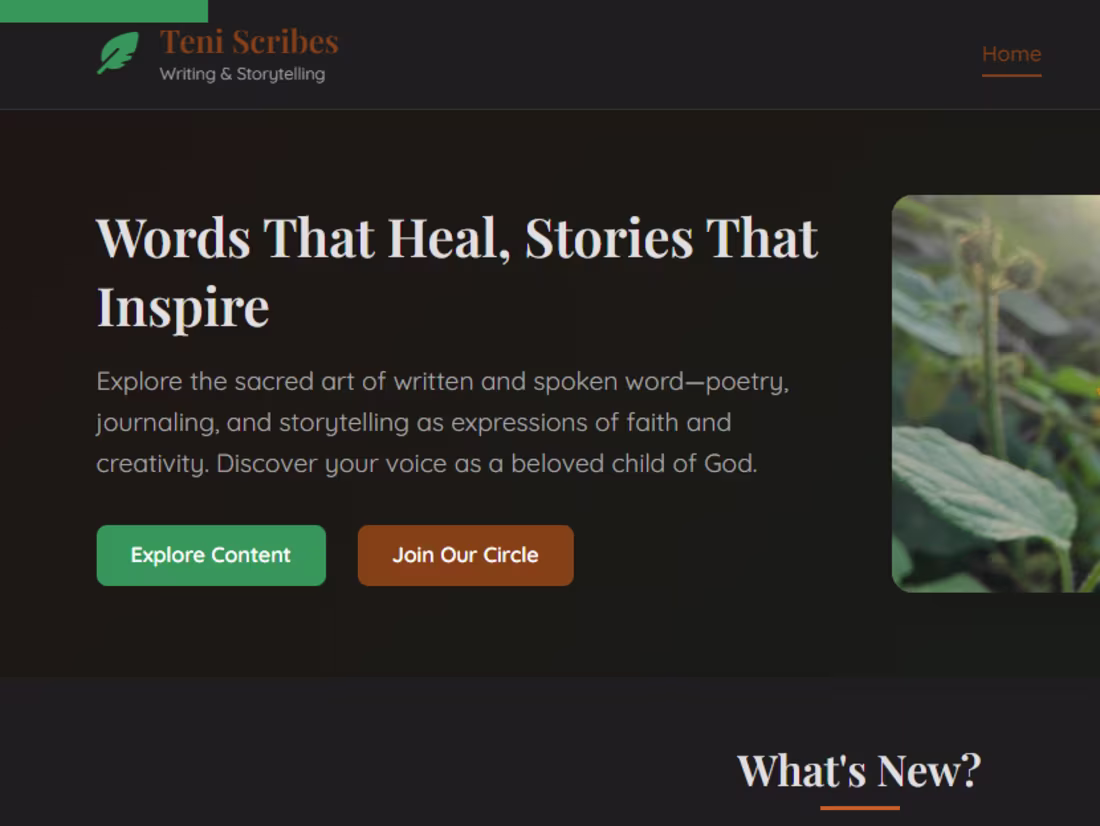 Cover image for A website + blog for