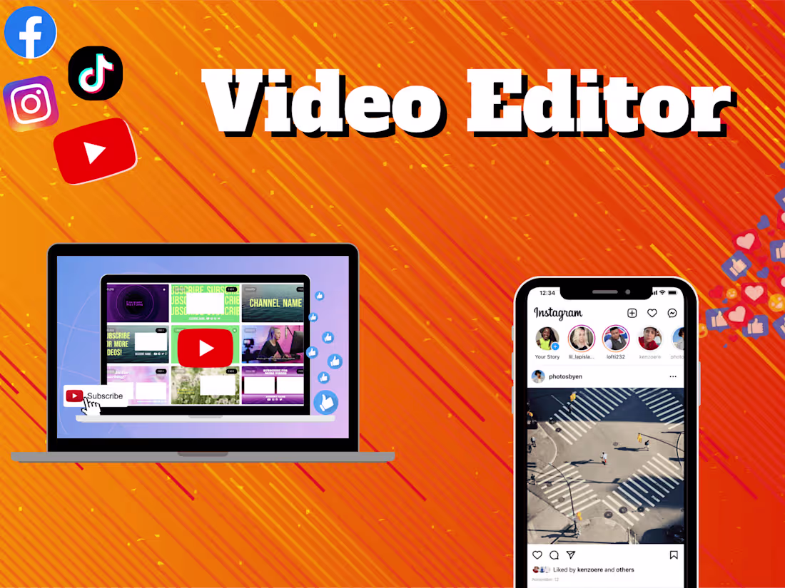 Cover image for Video Editor - YouTube, Instagram, TikTok
