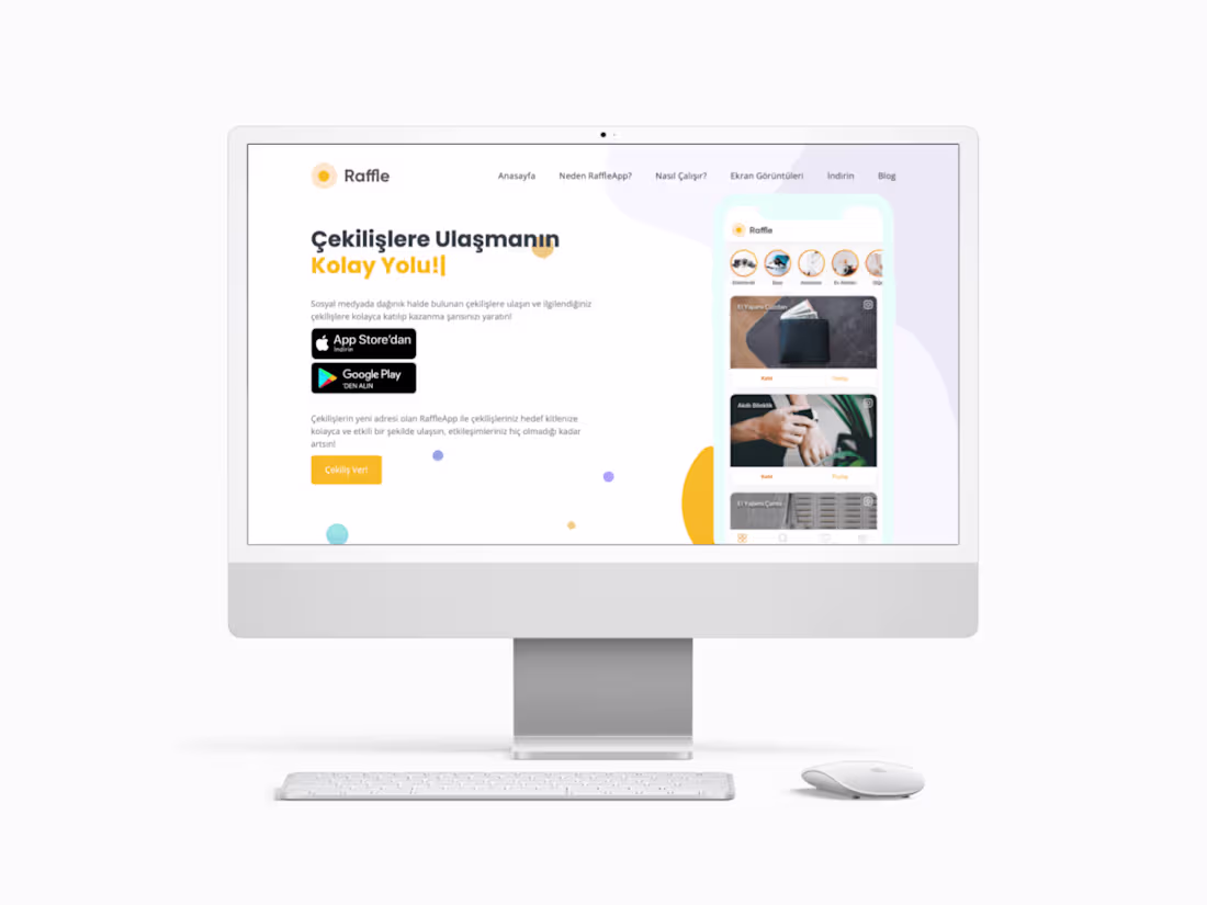 Cover image for Raffle App • Landing Page