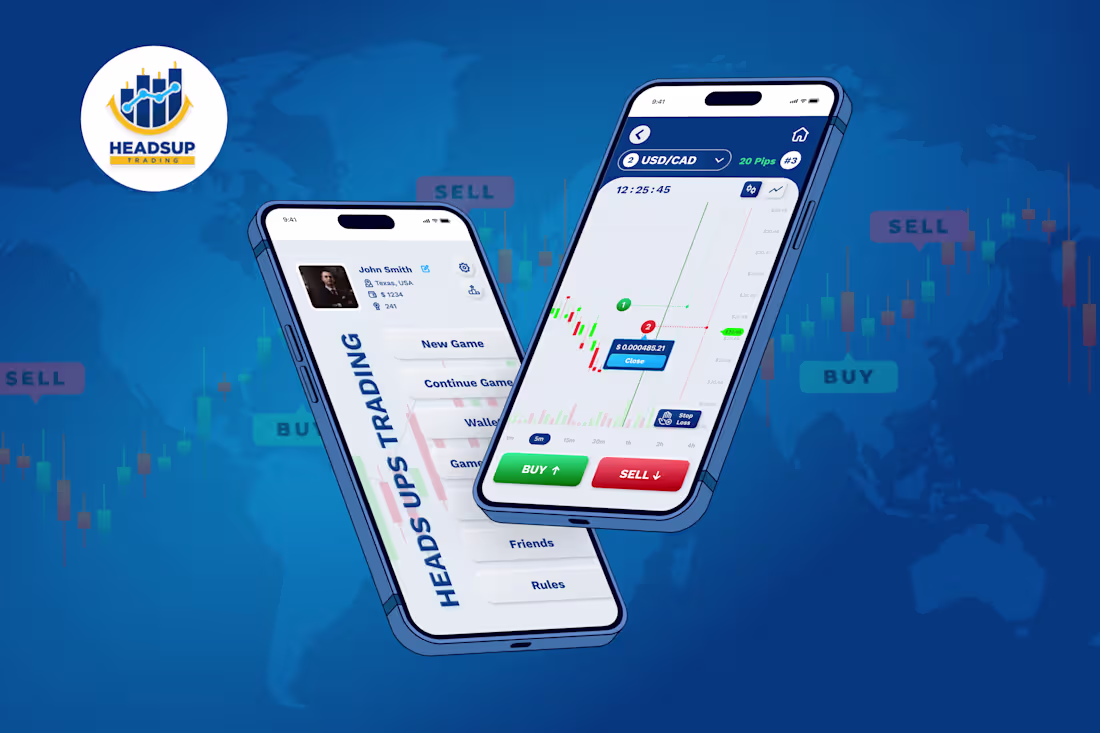 Cover image for Headsup Trading -App UI Design