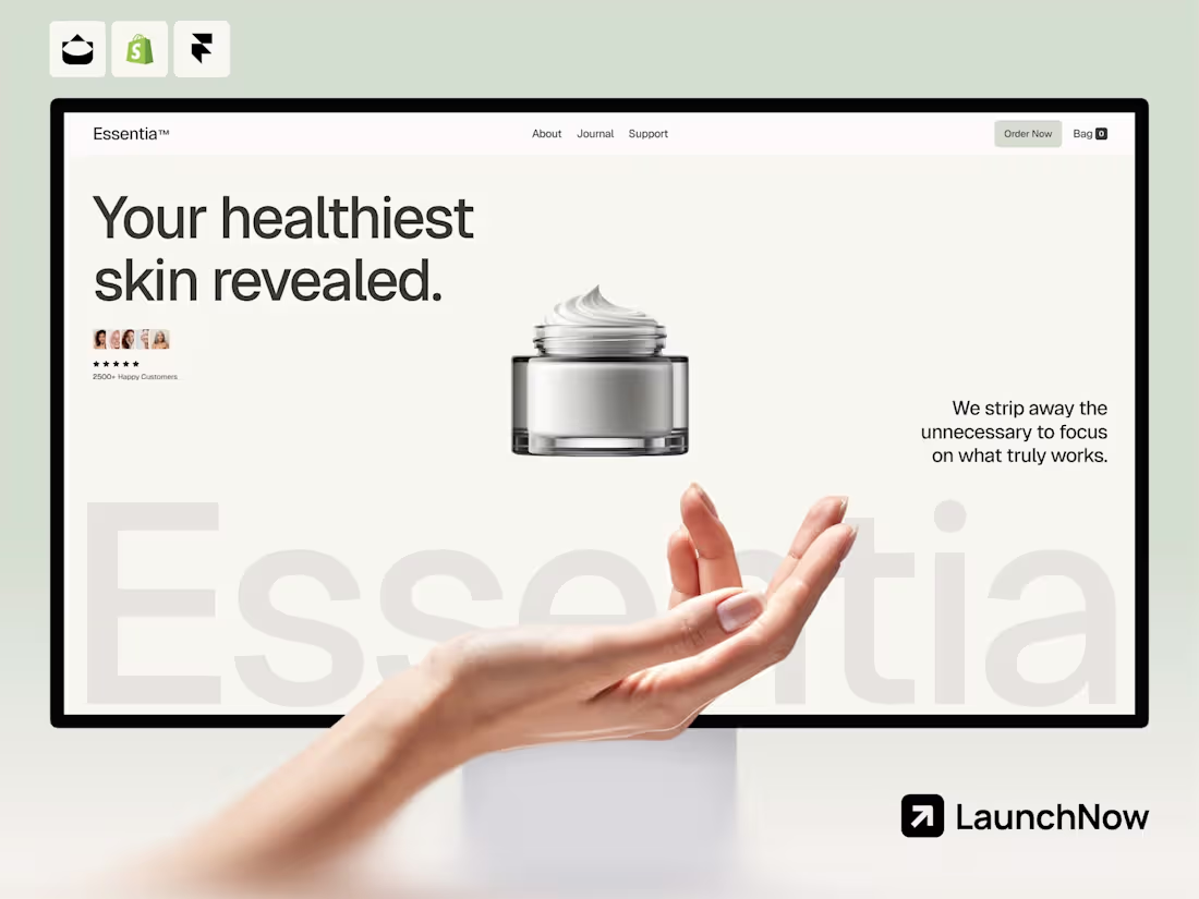 Cover image for Essentia - Single Product Ecommerce Framer Template