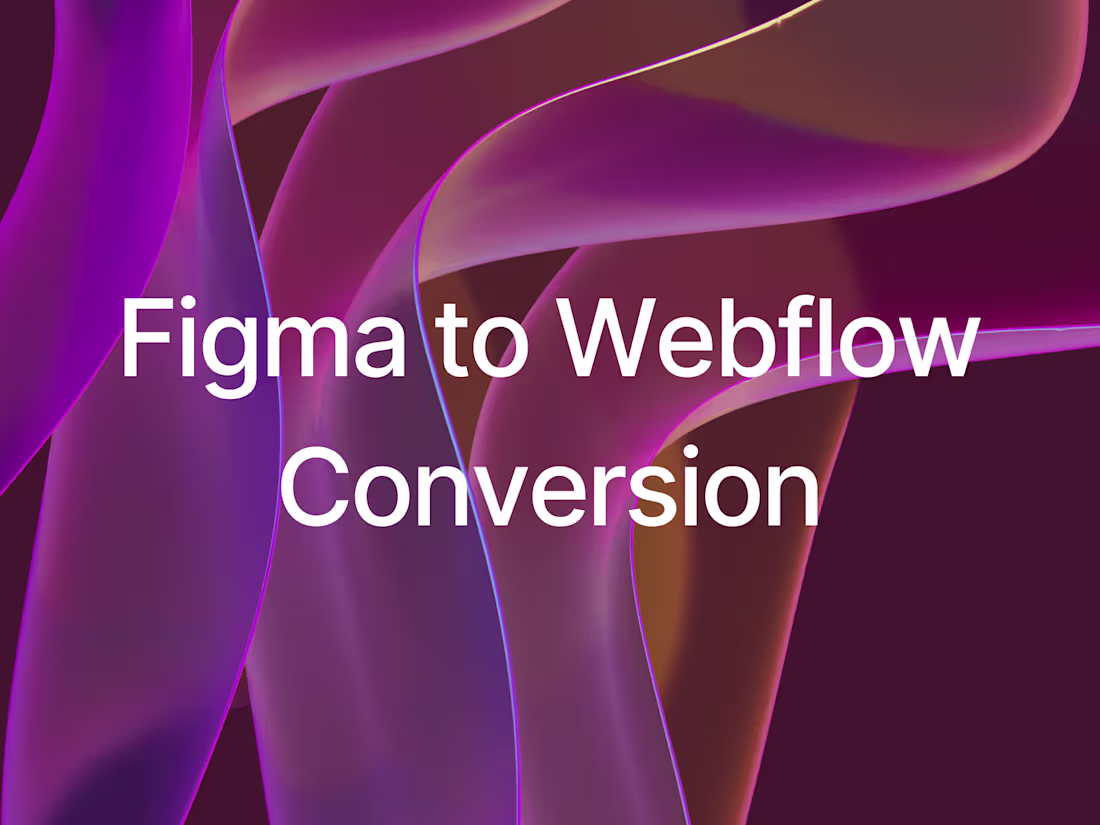 Cover image for Figma-to-Webflow Conversion