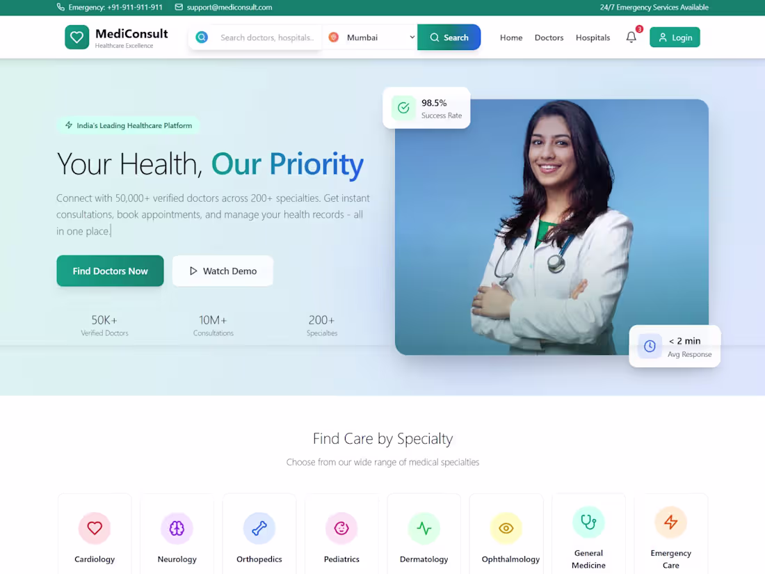 Cover image for Premium Medical Consultation Platform