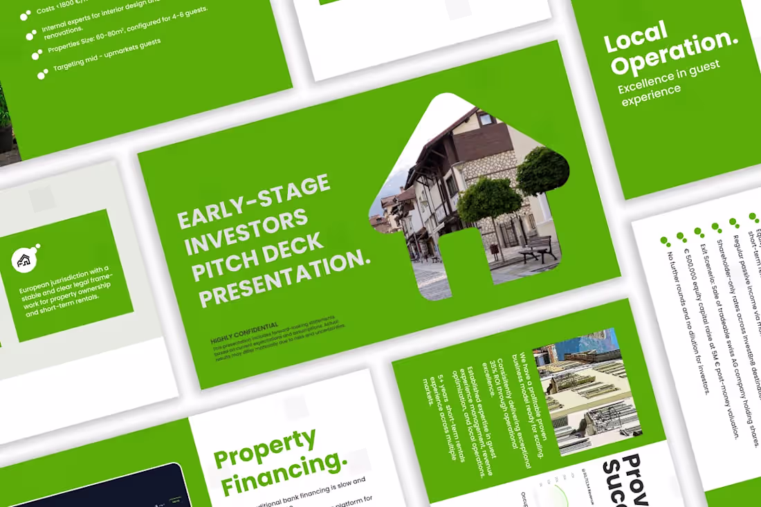 Cover image for Interactive Investor Pitch Deck Design