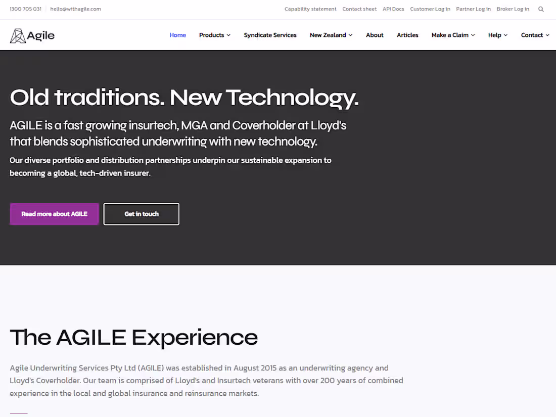 Cover image for Agile Underwriting