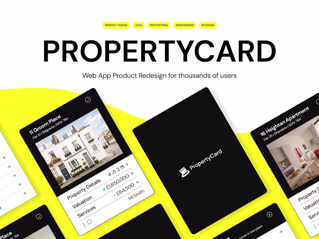 Cover image for PropertyCard | Web Design