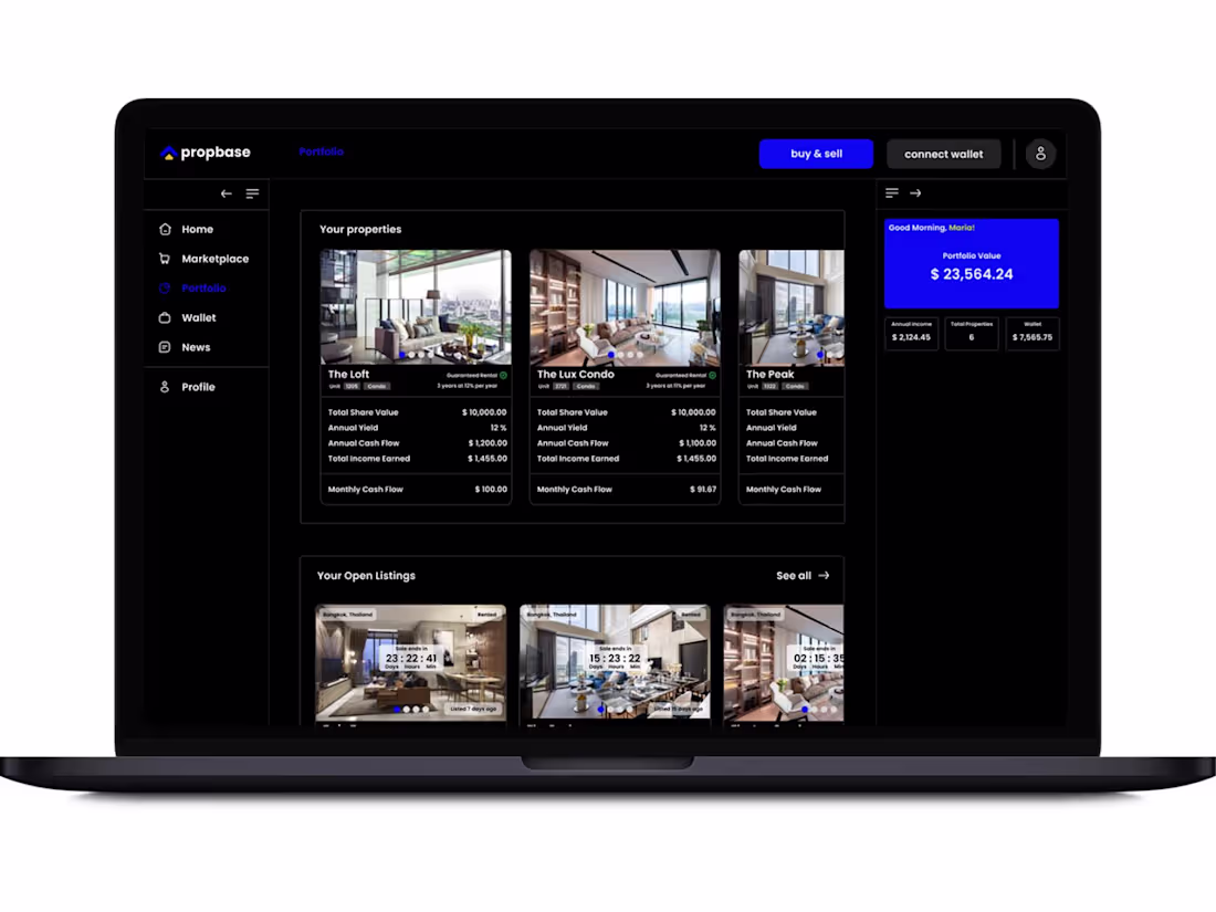Cover image for Propbase — Web3 Tokenized Real