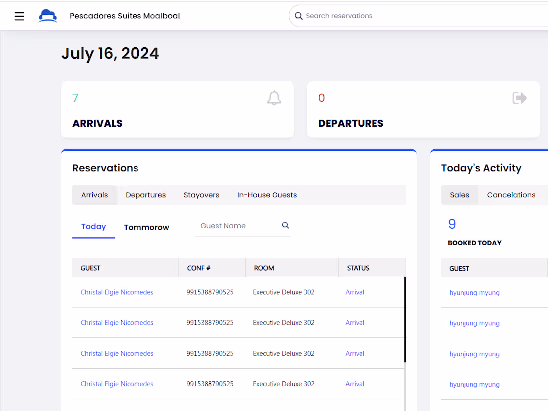 Cover image for Cloudbeds Dashboard