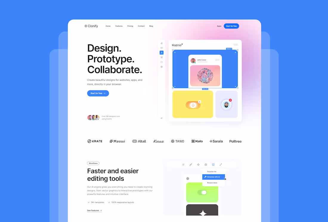 Cover image for Kozmo — Framer SAAS Website