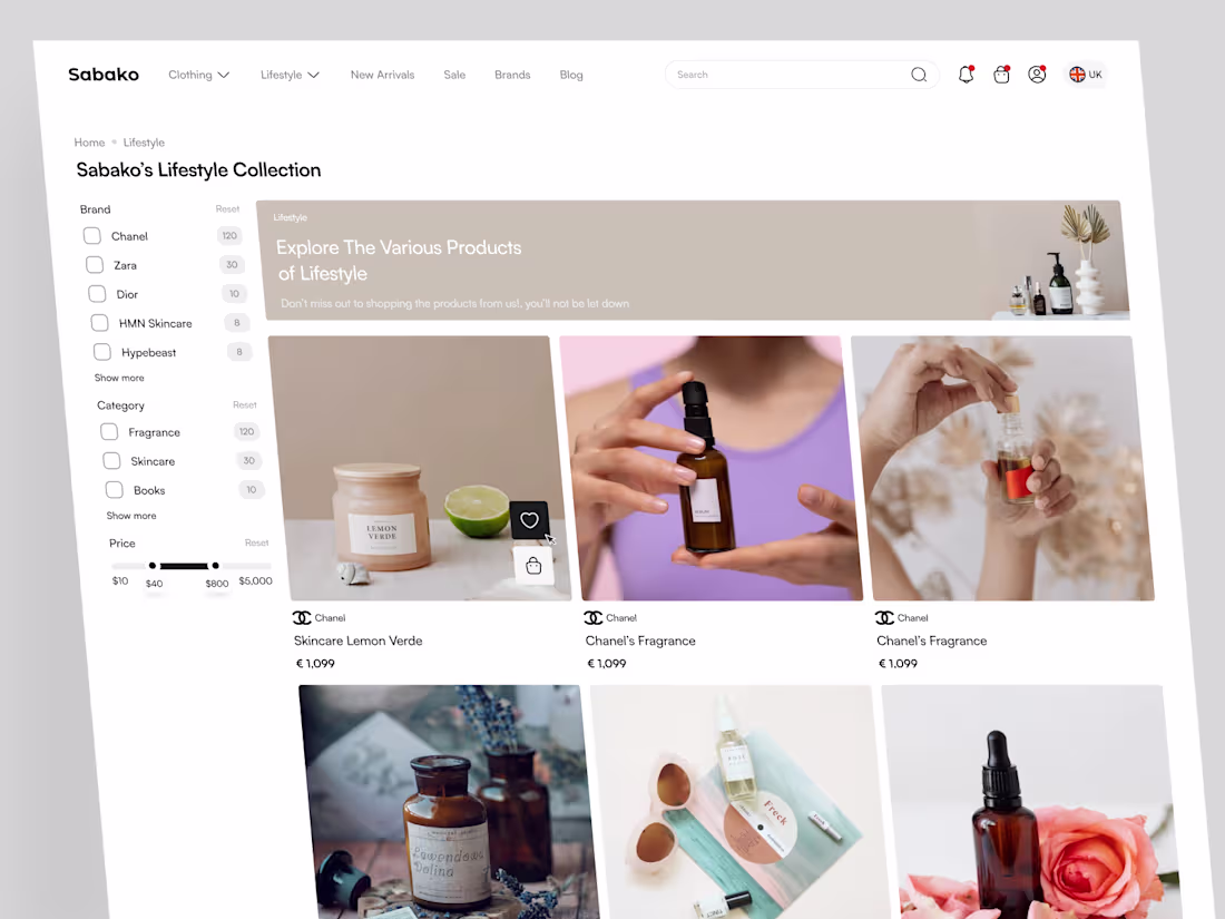 Cover image for E-commerce Lifestyle Collection