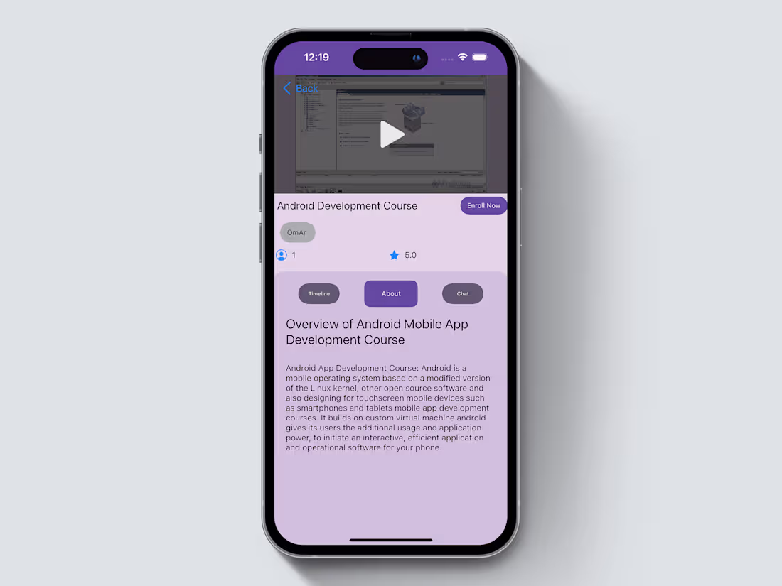 Cover image for "Curso" IOS Native : Online learning and teaching platform